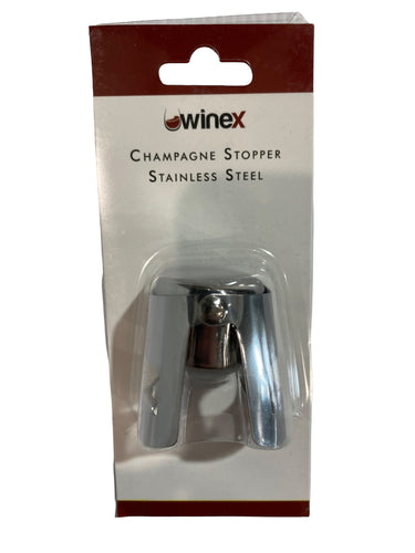 WineX Stainless Steel Champagne Stopper