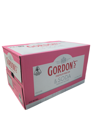Gordons Pink Gin & Soda 330ml 24pk Carton