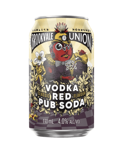 Brookvale Union Vodka Red Pub Soda 330ml Cans Carton