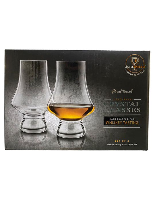 Final Touch Whiskey Tasting Glasses Set of 2