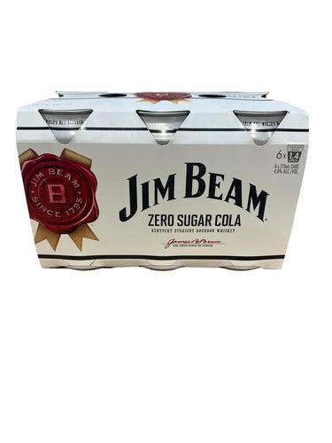 Jim Beam White & Zero Cans 6PK