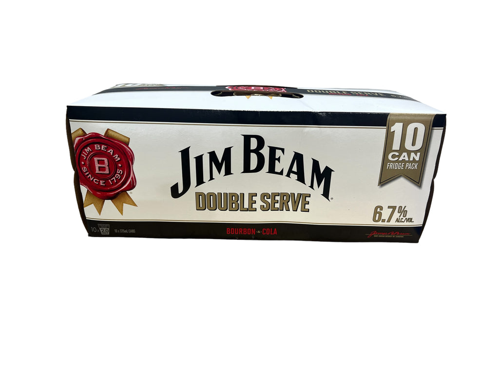 Jim Beam & Cola White Double Serve Cans 10PK