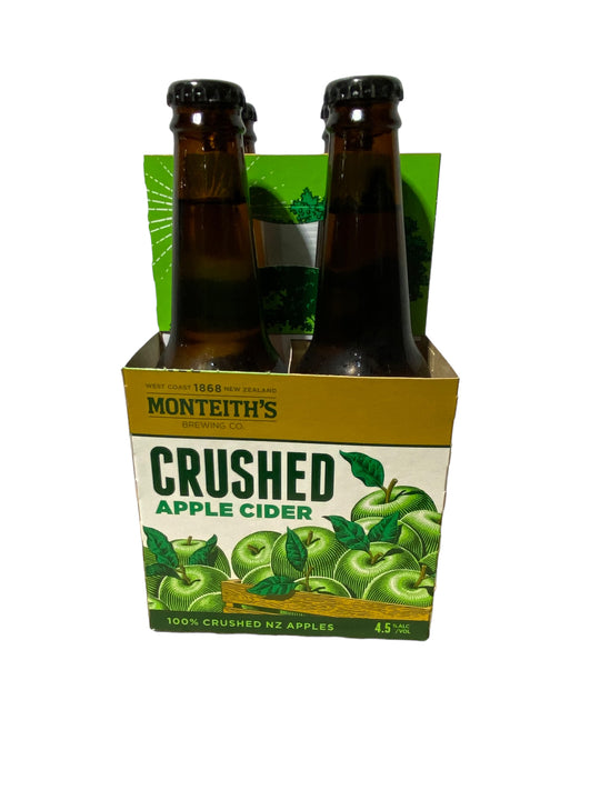 Monteiths Apple Cider Bt 330ml 4Pk