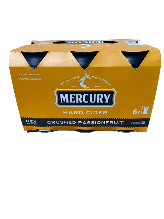 Mercury Hard Passionfruit Cider Cans 6pk