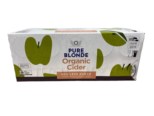 Pure Blonde Organic Apple Cider 10PK