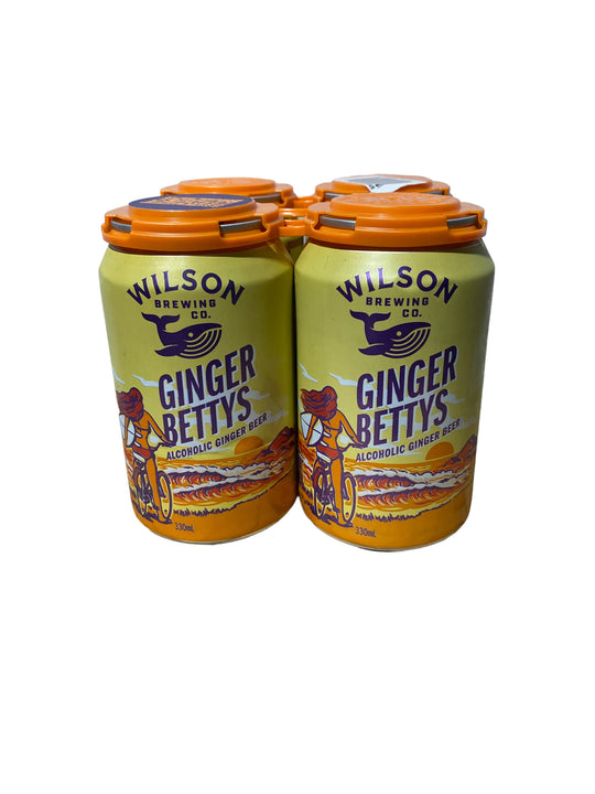 Wilson Brewing Ginger Bettys Ginger Beer 4PK