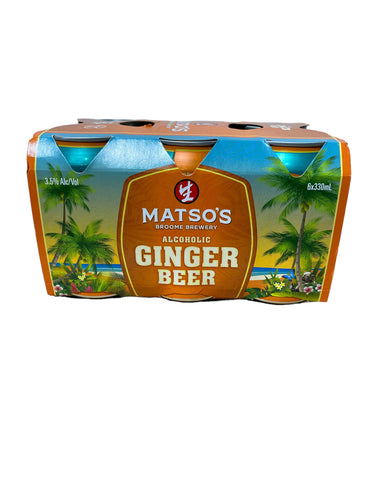Matsos Ginger Beer Can 6PK