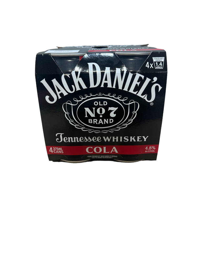 Jack Daniels & Cola Cans 4PK