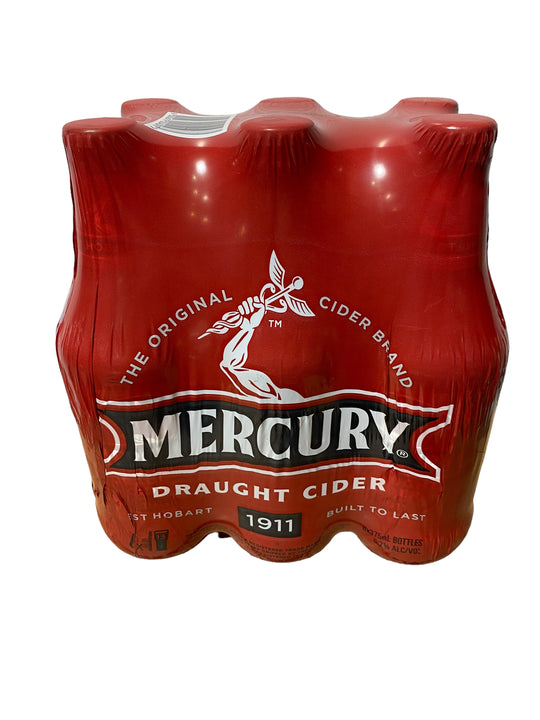 Mercury Cider Draught Bt 375ml 6pk