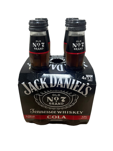 Jack Daniel & Cola Bottles 4PK