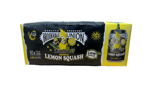 Brookvale Union Vodka Lemon Squash Cans 10PK