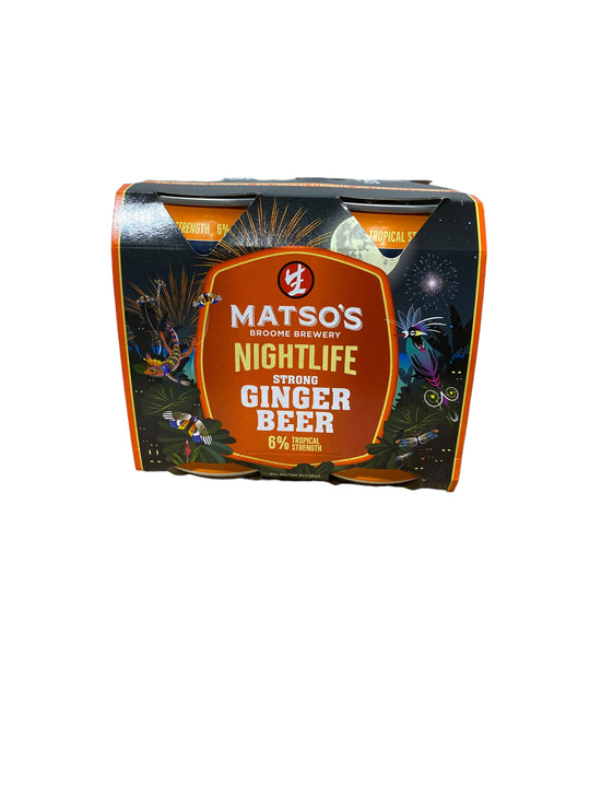 Matsos Ginger Beer Nightlife Cans 4PK