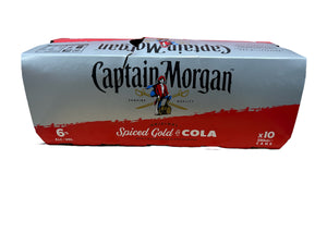 Captain Morgan & Cola Cans 10PK