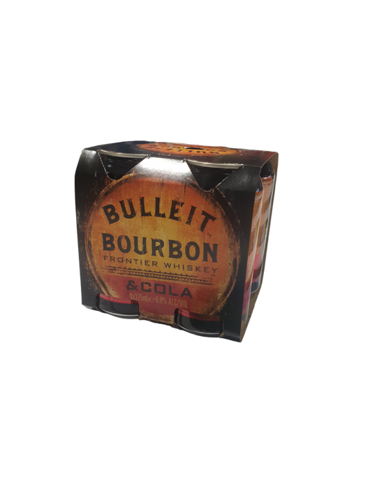 Bulleit & Cola 6% 375ml 4PK