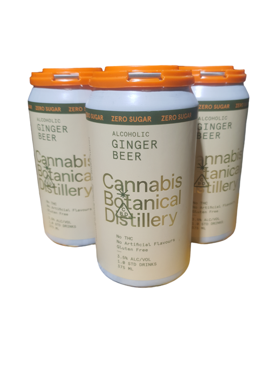 Cannabis Botanical Ginger Beer Zero Sugar 4PK