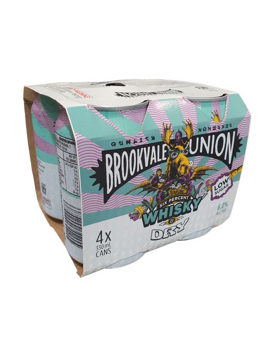 Brookvale Union Whisky & Dry 6% 330ml 4PK