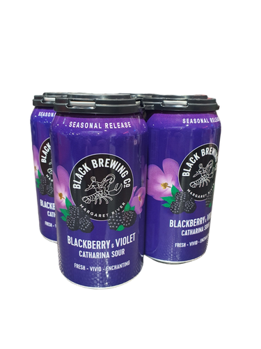 LIQUIDATION - Black Brewing Blackberry & Violet Catharina Sour 375ml Cans Cube