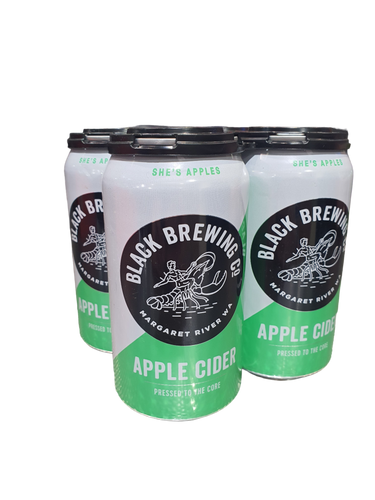 LIQUIDATION - Black Brewing Apple Cider 375ml Cans Cube