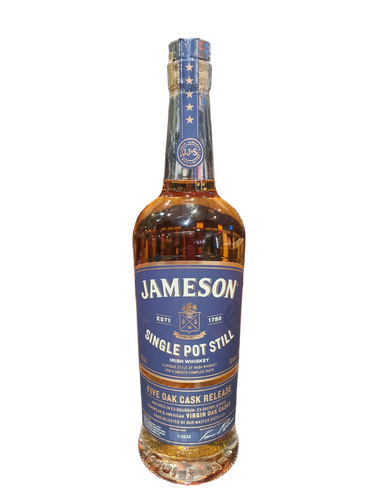 Jameson Single Pot Still Five Oak Cask Release Irish Whiskey 700ml