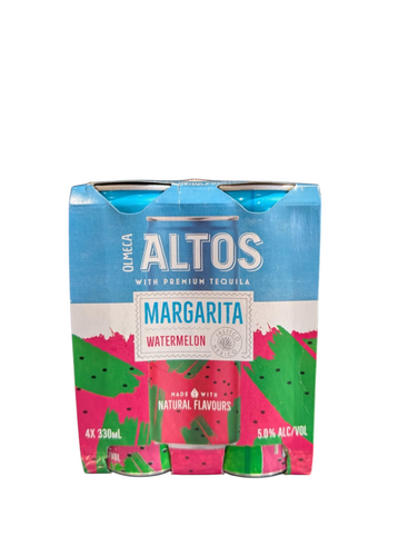 Olmeca Altos Margarita Watermelon 330ml Cans 4PK