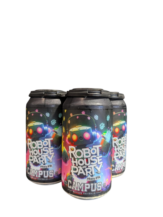 Campus Robot House Party Hazy IPA Cans 375ml 4PK