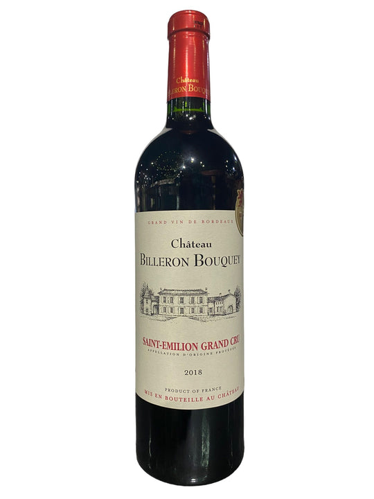 Chateau Billeron Bouquey Saint Emillion Grand Cru 750m