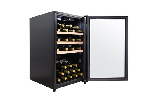 LECAVIST 63 Bottle Wine Fridge Single Zone Steel LKCV63N