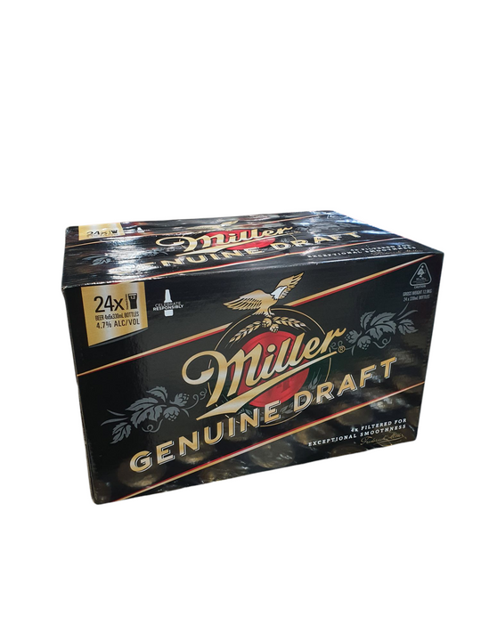 Miller Genuine Draft Btl 355ml Carton