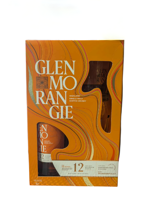 Glenmorangie 12YO Scotch Whisky 700ml Gift Pack