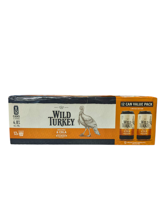 Wild Turkey & Cola 4.8% Cans 12PK