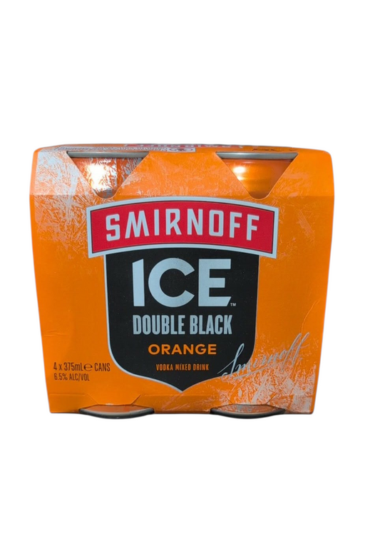 Smirnoff Ice Dbl Black Orange Can 4PK