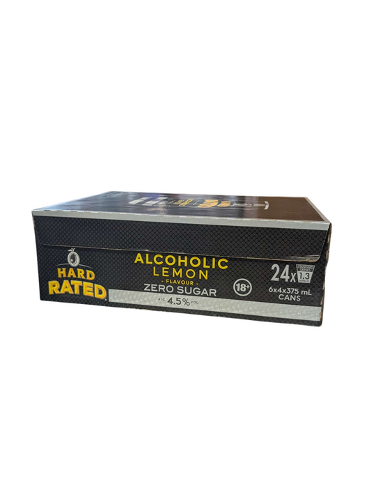 Hard Rated Lemon Zero Sugar 4.5% Can 24pk Carton