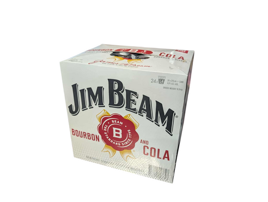 Jim Beam & Cola Cans 24pk Cube