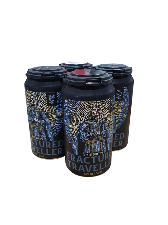Deep Elite Fractured Traveller West Coast IPA Cans 375ml 4PK
