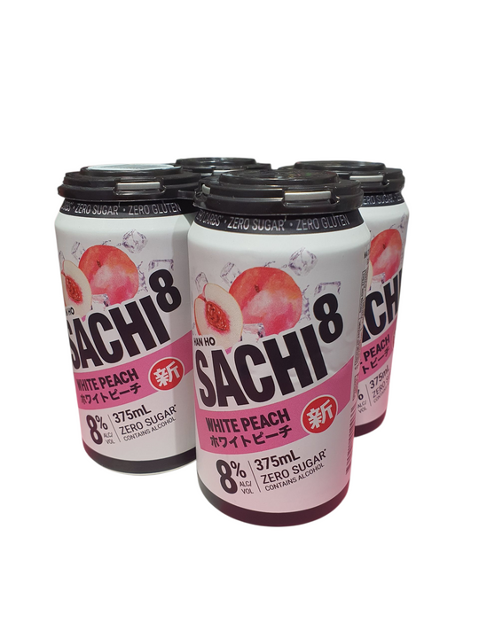 Sachi8 White Peach 8% 375ml 4PK