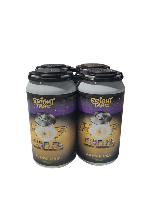 Bright Tank Hop Circles Aussie Pils Cans 375ml 4PK