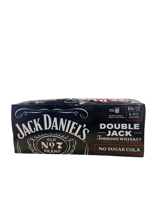 Jack Daniels Double Jack No Sugar Cans 10PK