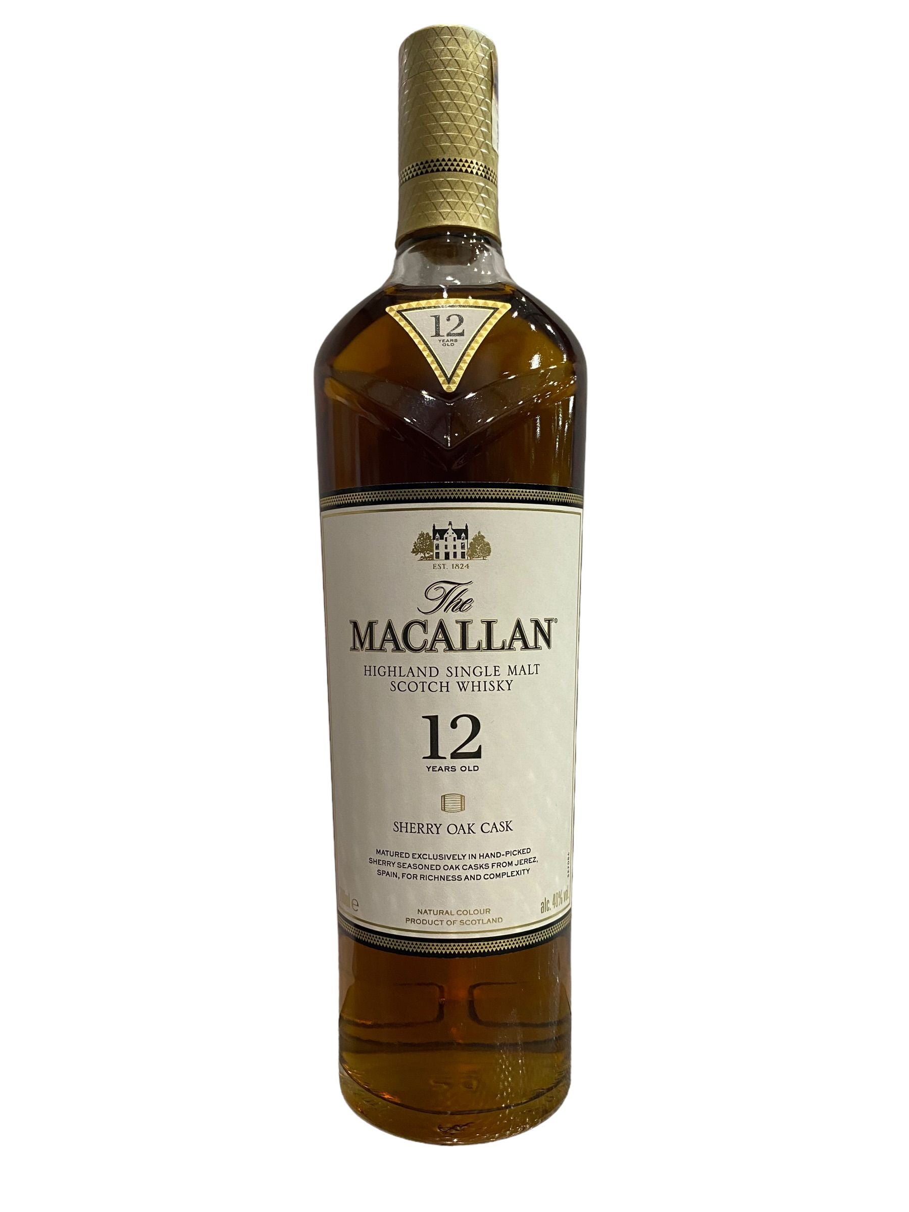 Macallan 12YO Sherry Oak Cask 700ml – Liquor Shed