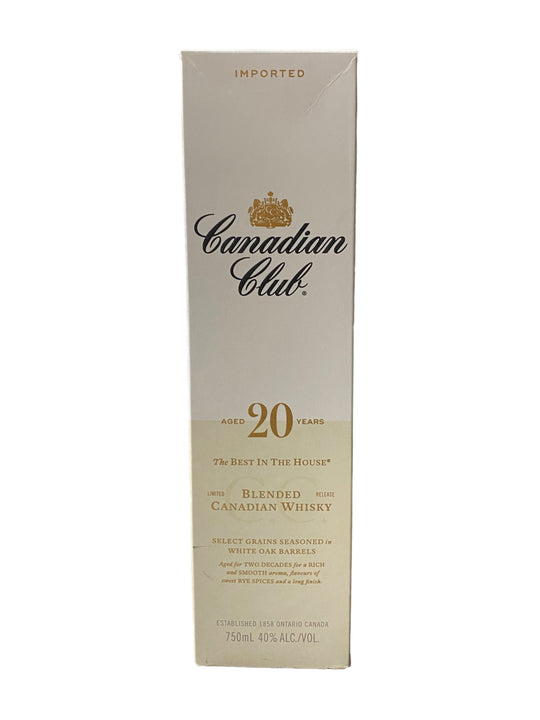Canadian Club 20yr Old Whisky 700ml