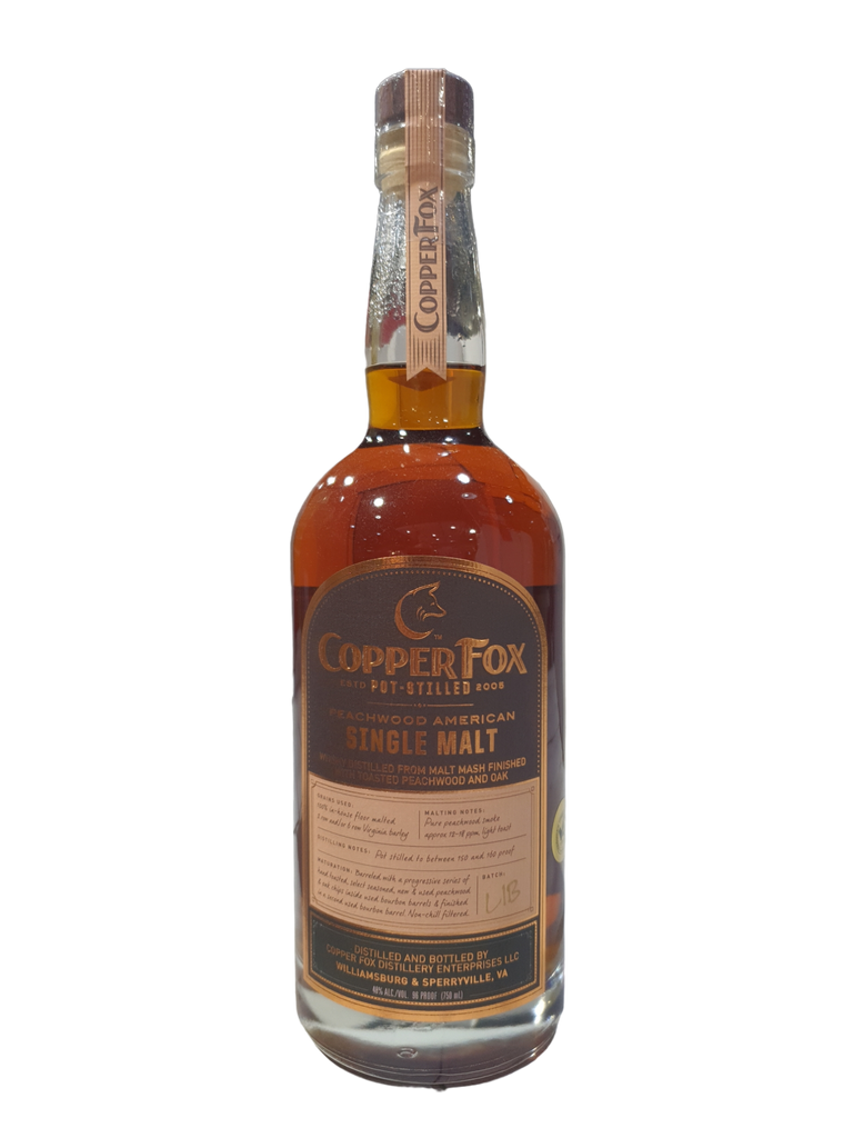 Copper Fox Peachwood American Single Malt 700ml Liquor Shed