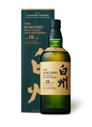 Hakushu 18 Year Old Single Malt Japanese Whisky (700ml)